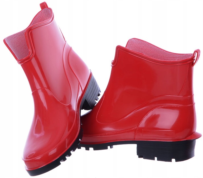 Kalosze Damskie Krótkie Gumiaki Zgrabne Botki Rozmiar 39