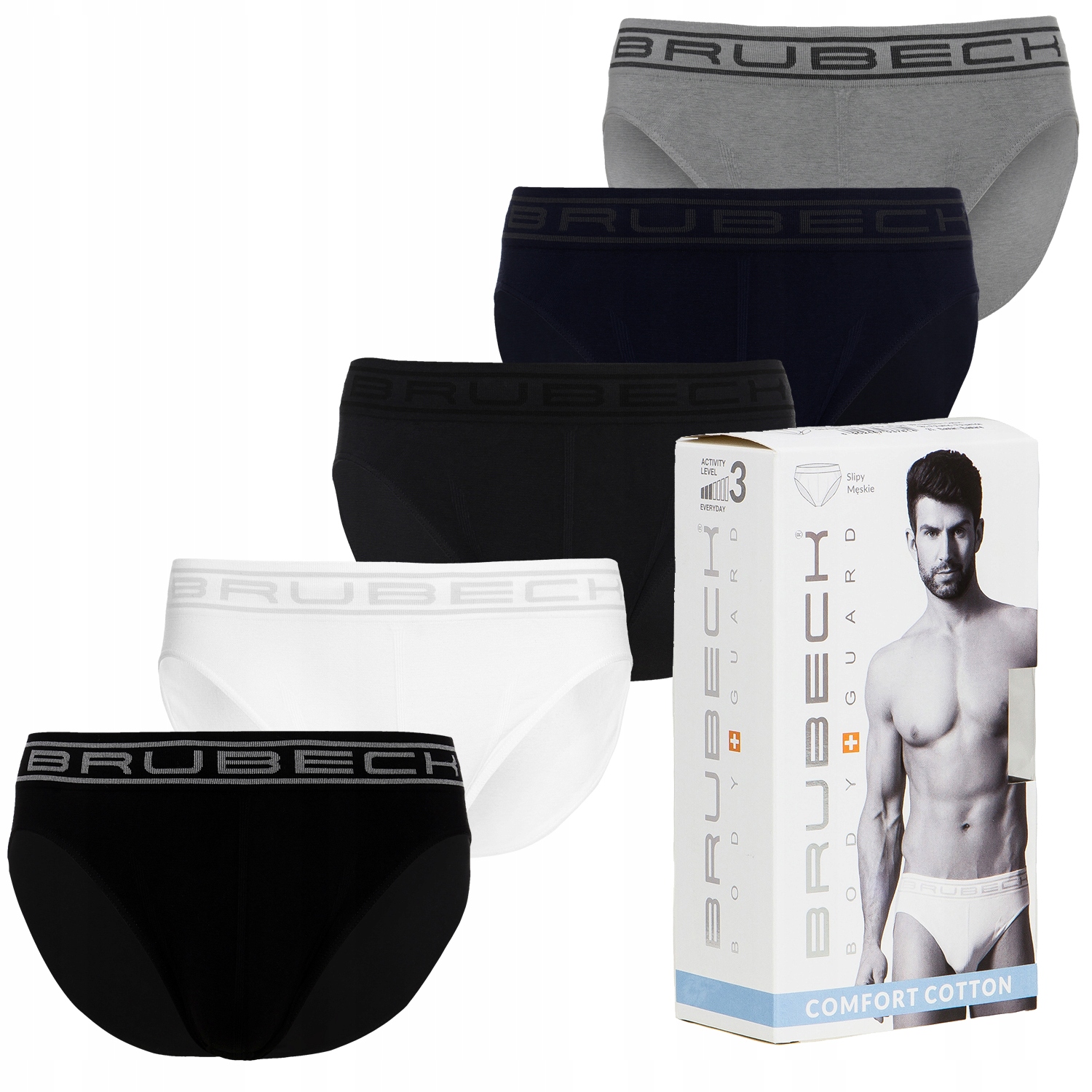 

Zestaw Slipy Męskie 5szt Brubeck L BG65