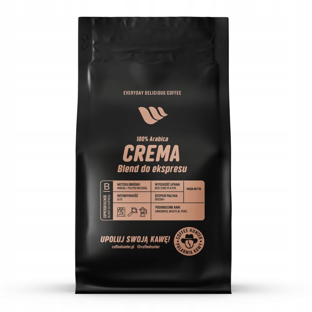 Levně Coffee Hunter Crema Blend káva 500 g