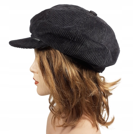 Dámská čepice s kšiltem Černá Štruks Leninů Peaky Blinders 57