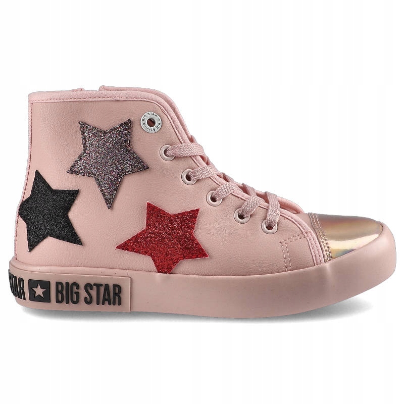 Różowe Sneakersy Big Star Dziecięce Modne Buty Marka Big Star