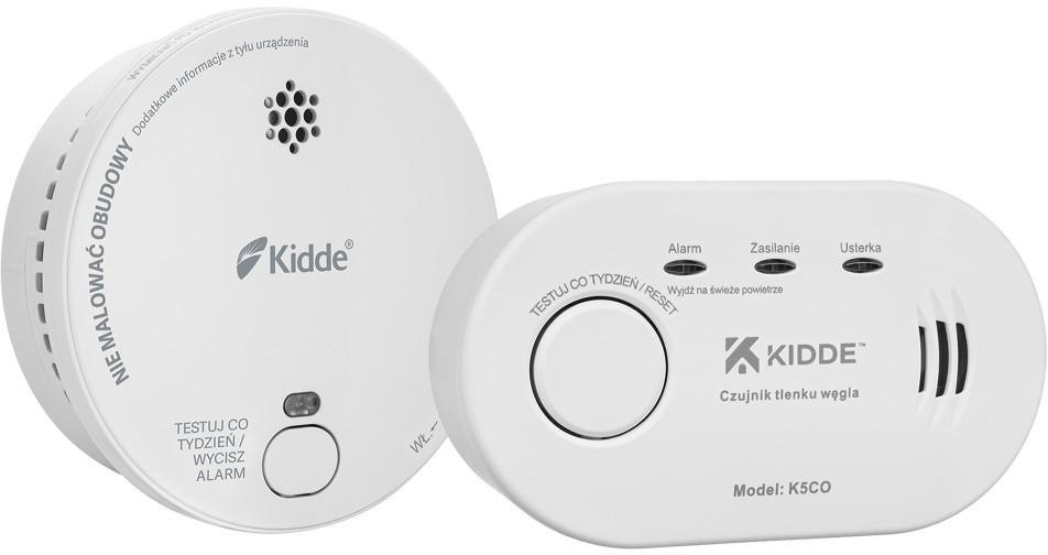 Sada 2 detektorů Kidde pro kouř a kouř Kidde