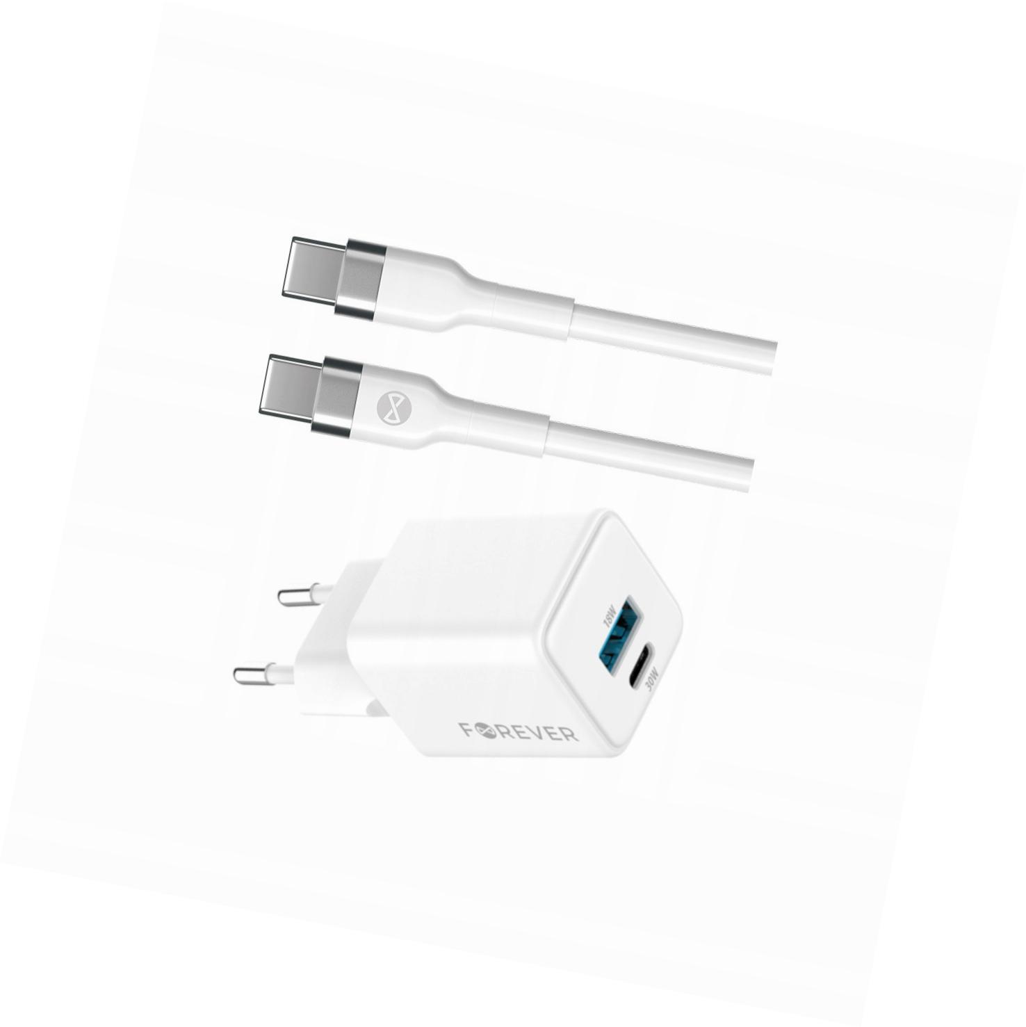 Szybka ładowarka GaN 30W 2 wejścia długim z kablem 2m do Google Pixel 9