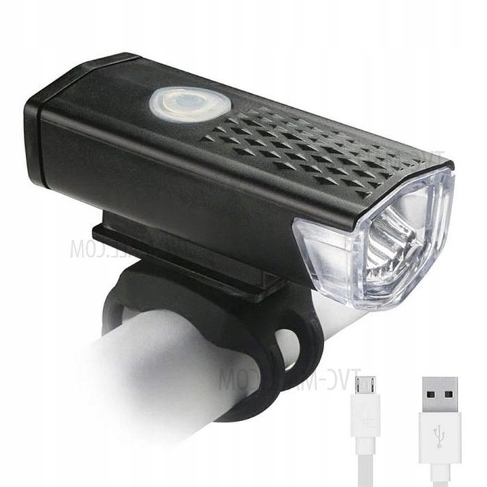 Lampka rowerowa przód Mini Cree High Power Led 300lm ładowana przez Usb
