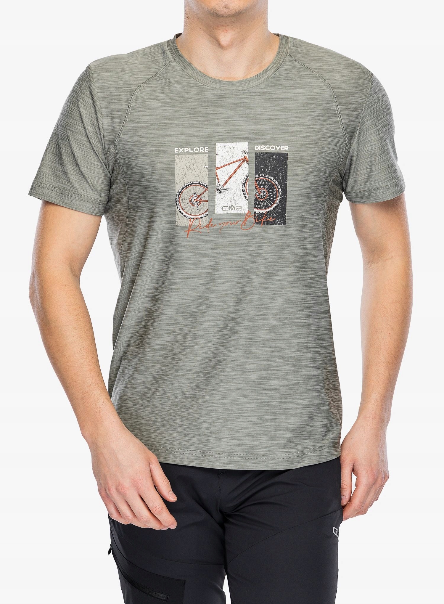 Rychleschnoucí tričko Cmp Toto tričko Mel Stretch Jersey sage mel L