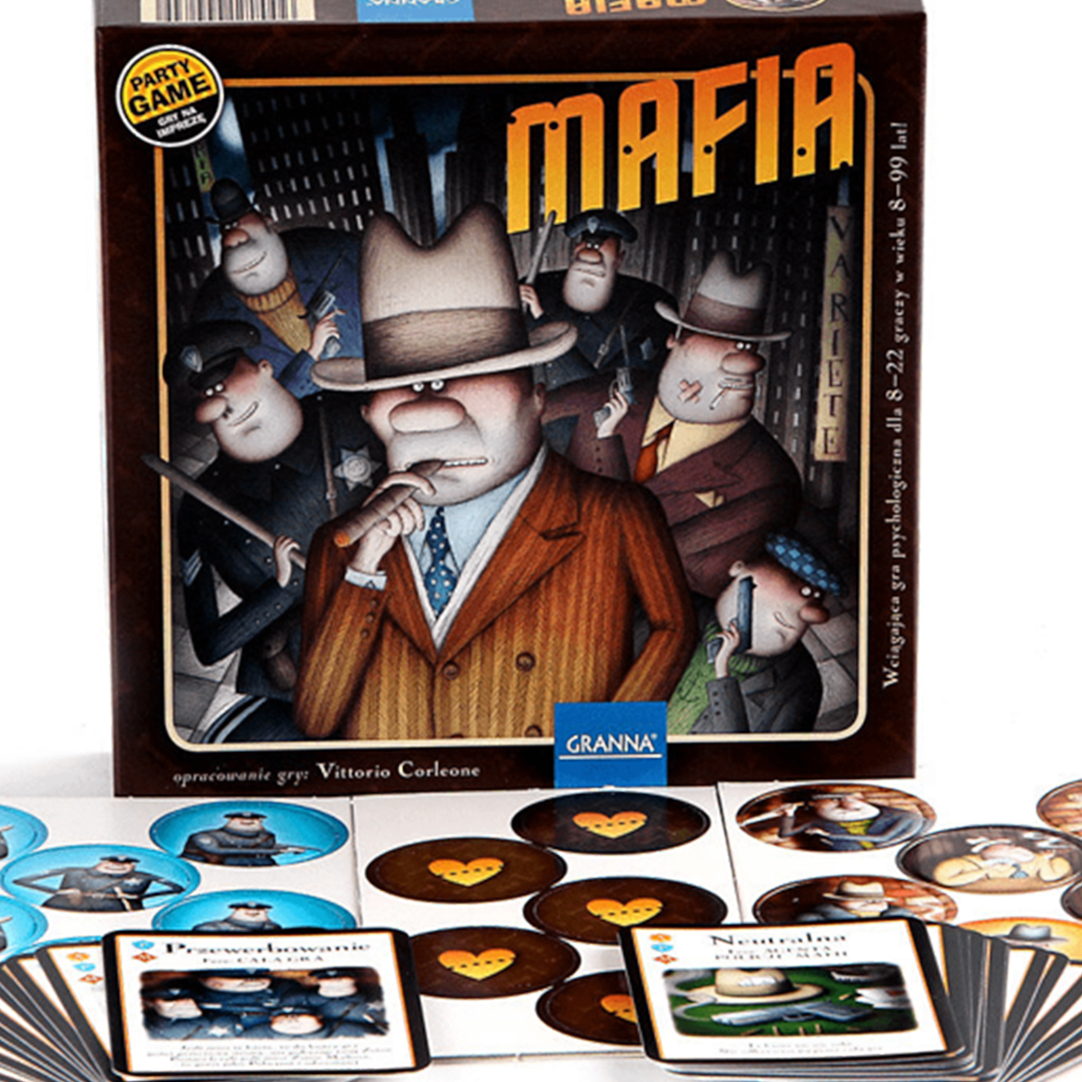 Gra Planszowa Rodzinna Do Zabawy Mafia Kreatywna