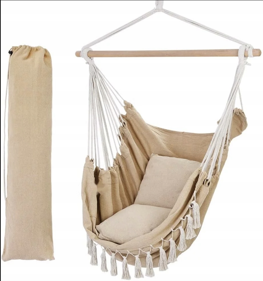 FOTEL WISZĄCY KRZESŁO BRAZYLIJSKIE HUŚTAWKA HAMAK Marka Care Life