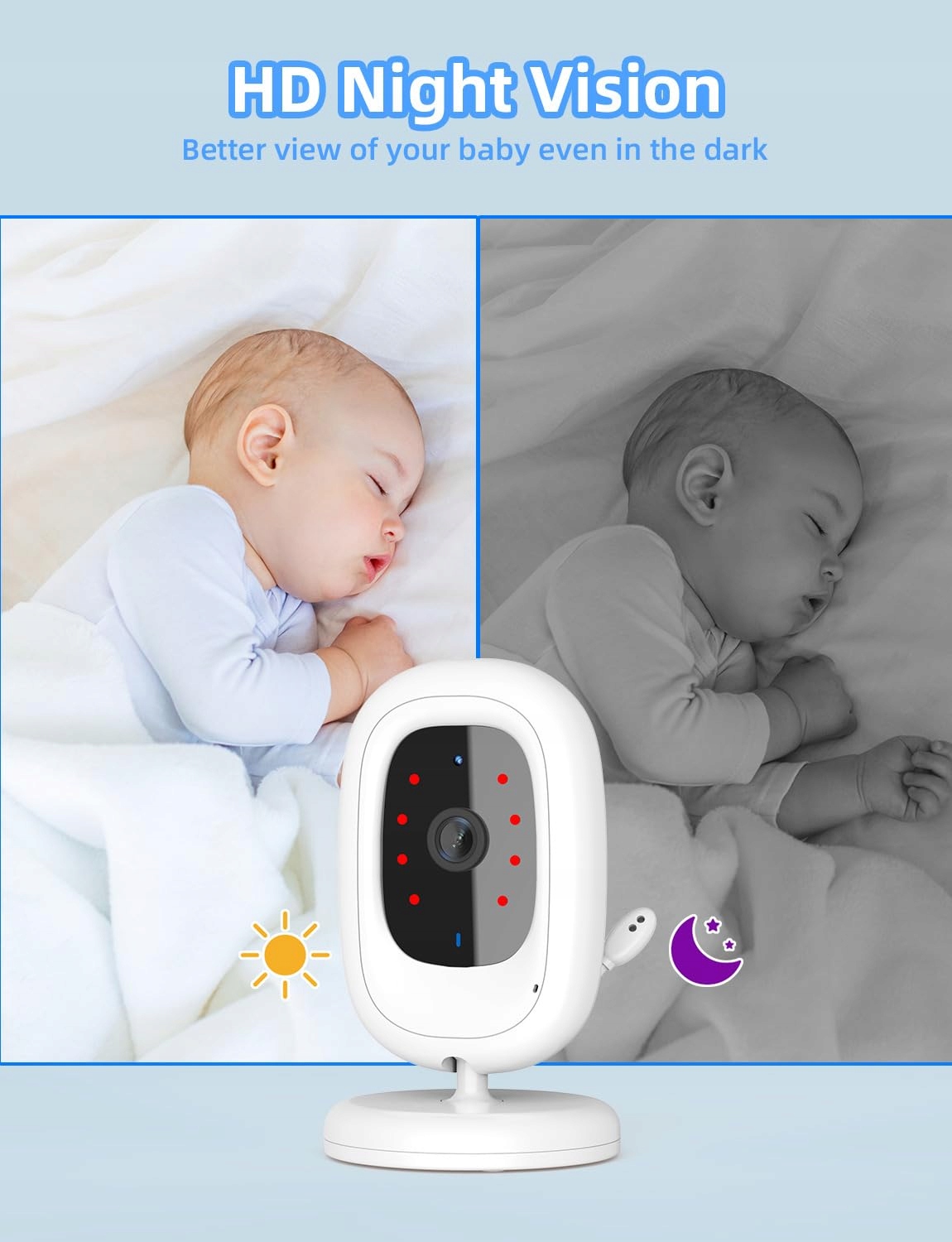 TAKTARK Elektroniczna Niania Kamera 28 Video 720p IPS Bez WiFi 750mAh — miniatura 4