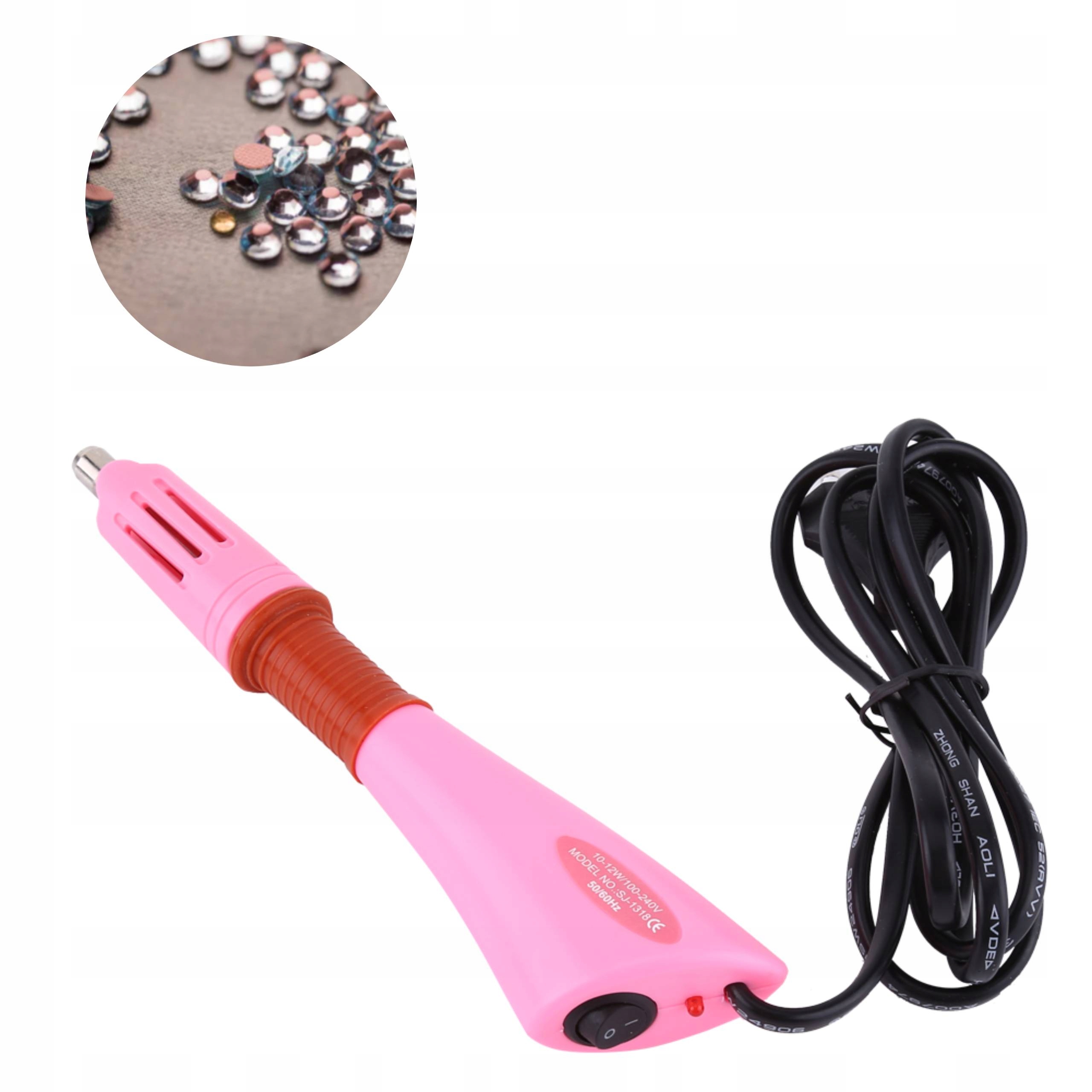 Aplikátor Na Kamínky Termo Šatonové Růže Zirkony Hotfix