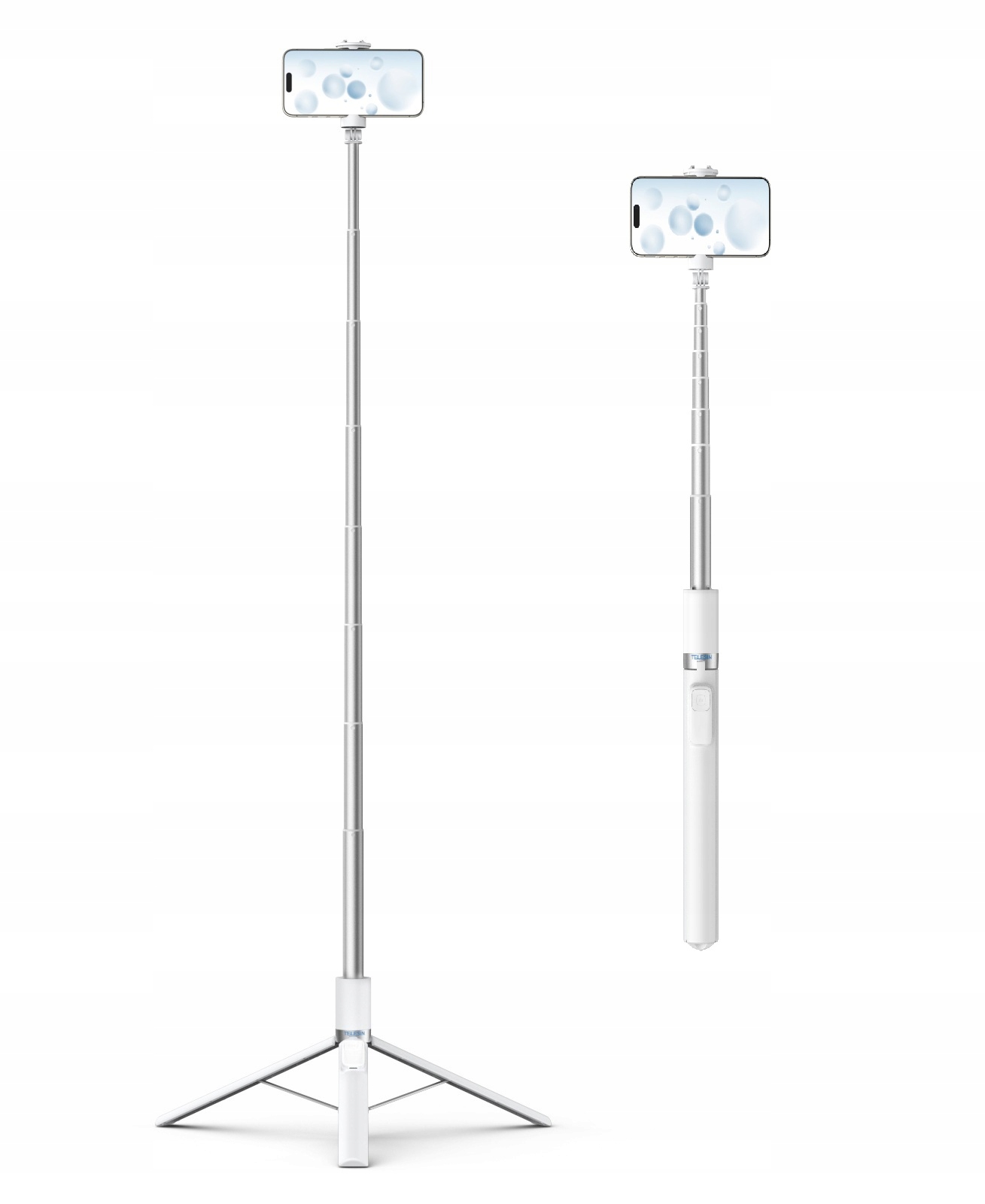 Selfie tyč stativ 1,7 m pro chytrý telefon dálkové ovládání Bt 10 m Telesin