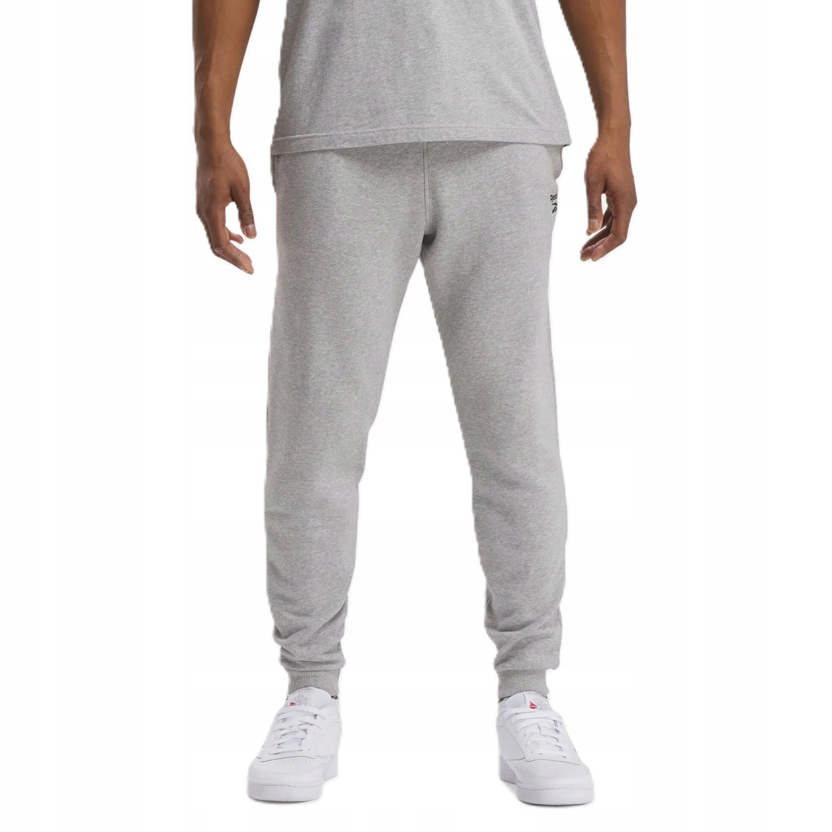 Pánské kalhoty Reebok 100202848 Identity Small Logo Fleece Šedé XL