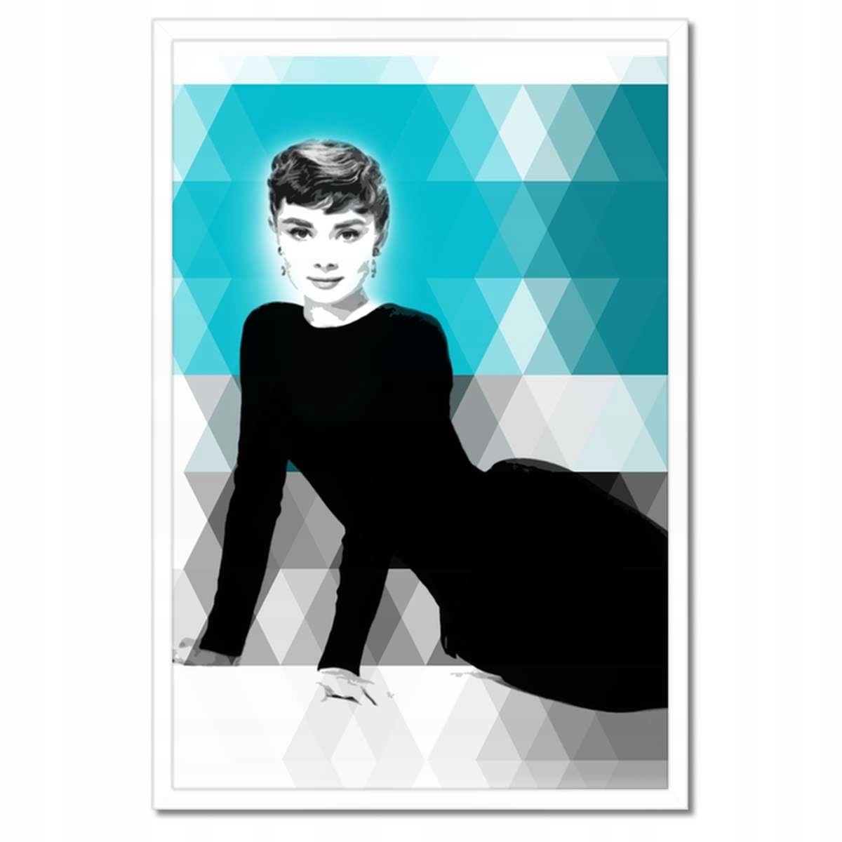 Plakáty v rámu 40x60 Audrey Hepburnová geniální