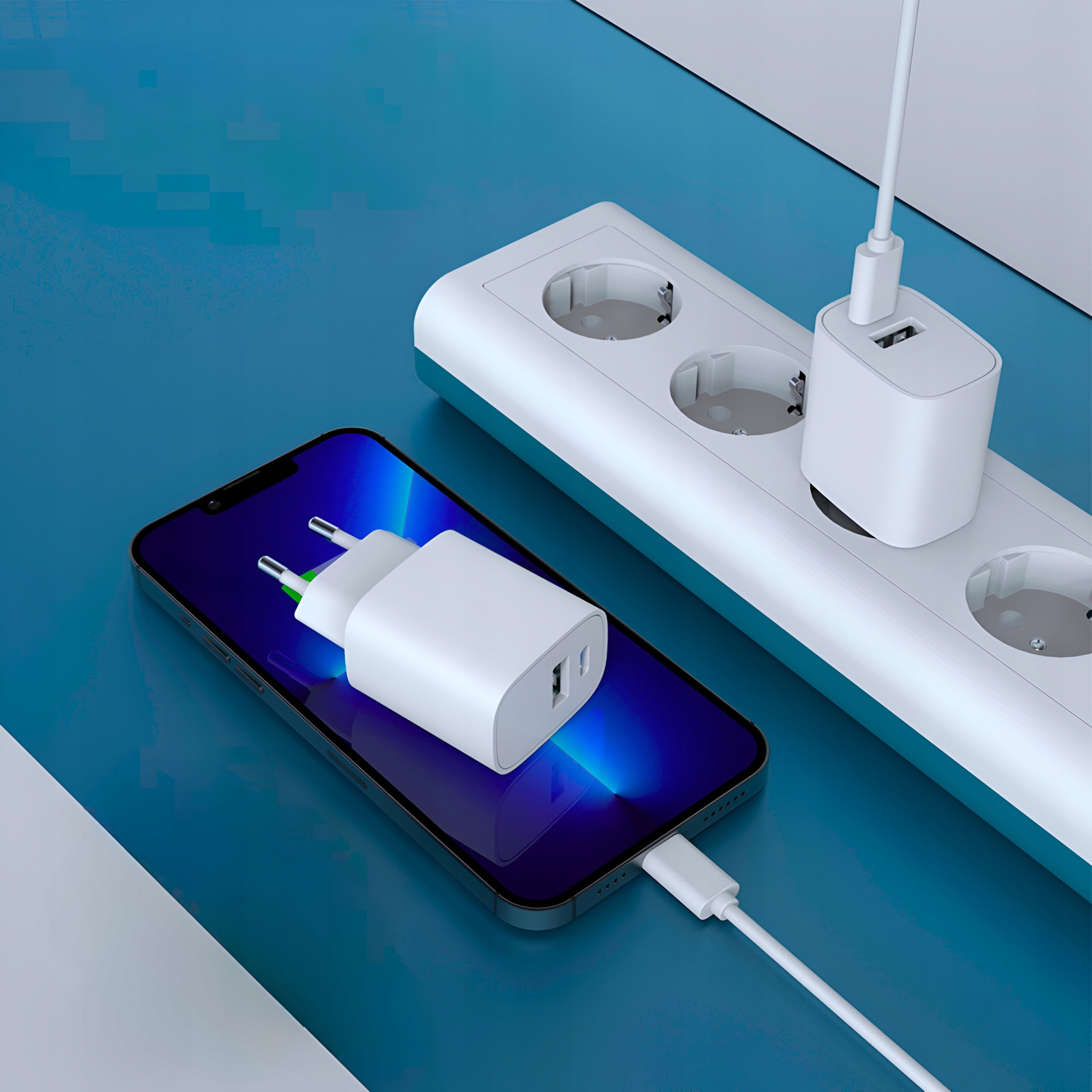 SZYBKA ŁADOWARKA SIECIOWA 30W QUICK CHARGE USB PD USB-C KOSTKA UNIWERSALNA Marka Ever