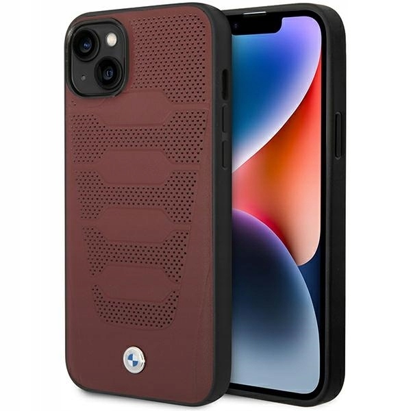 Bmw Leather pouzdro Kožené kryt obal Krytka pouzdra pro iPhone 14 13