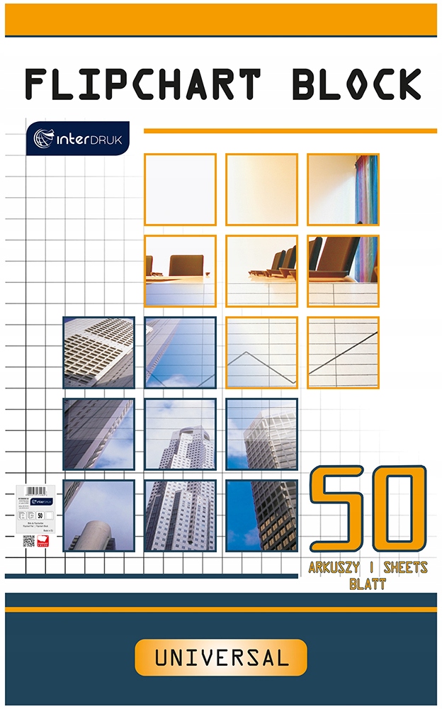 Blok papier flipchart gładki 100x64cm 50 kartek