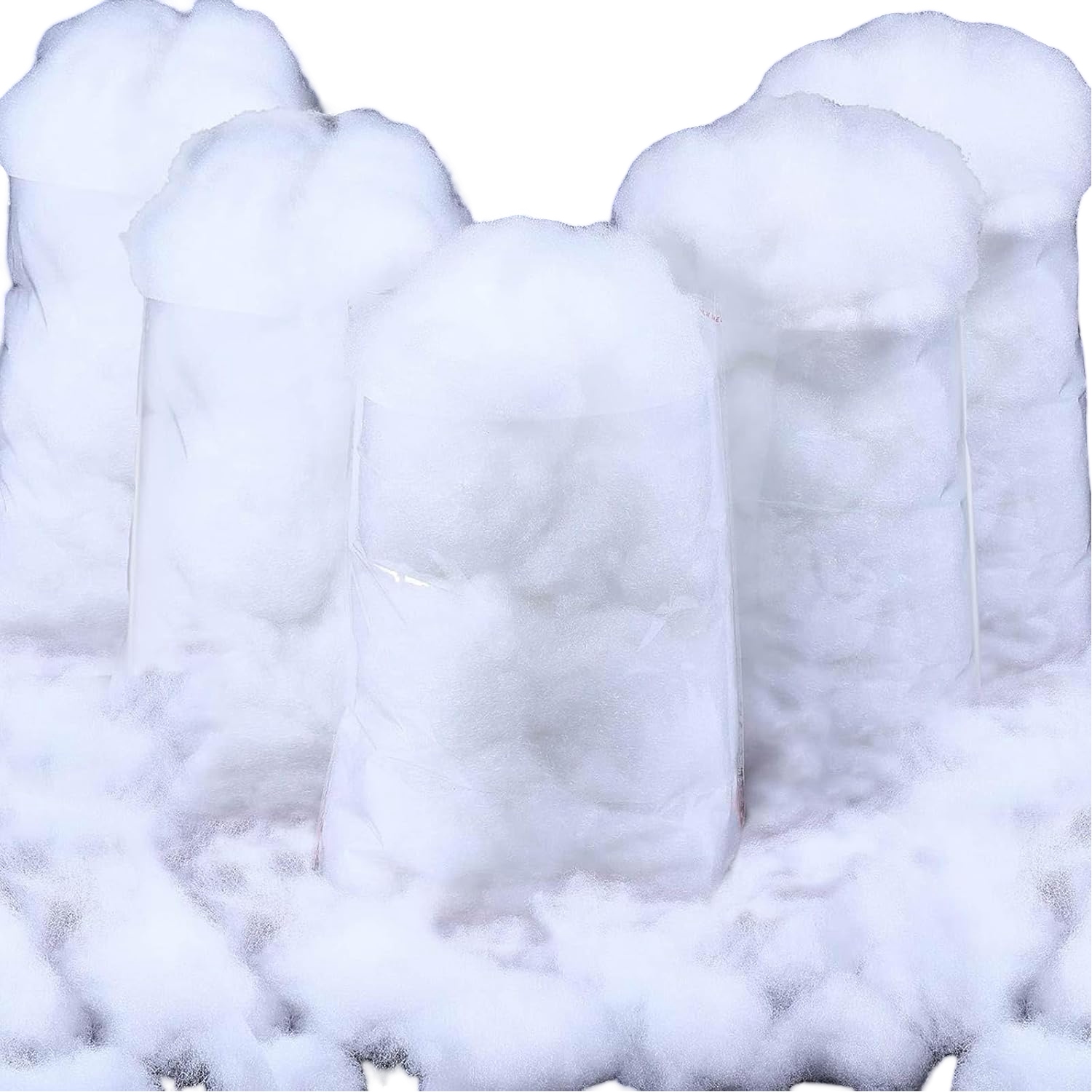 Umělý sníh Bavlna Sváteční Dekorace Vánoce 10 sáčků 2 kg