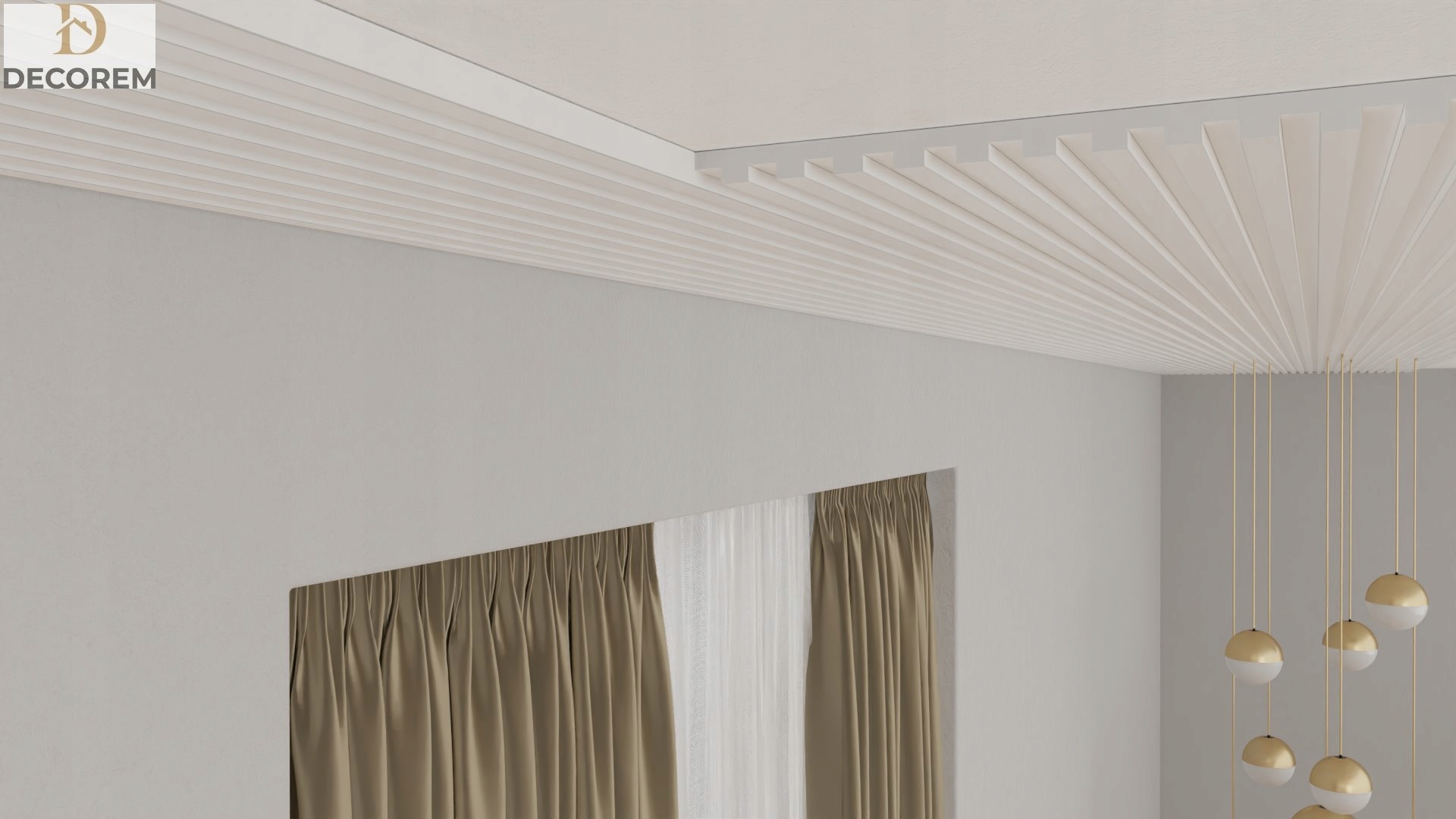 Stropní nástěnný panel DP3D2 3,5x61x200 cm Lamel 3D Xps Decorem