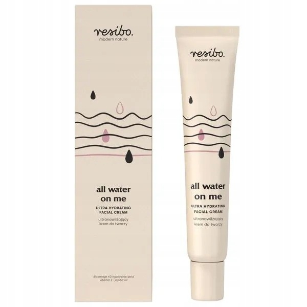 Resibo All Water on Me, ultrahydratační krém na obličej, 40 ml