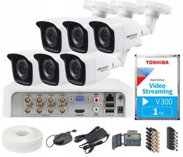 Sada na monitorovanie 4v1 Hikvision Hiwatch