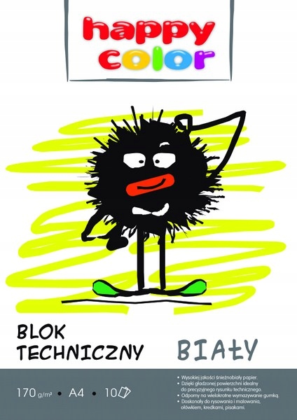 

Happy Color Blok Techniczny A4 10 Arkuszy Biały