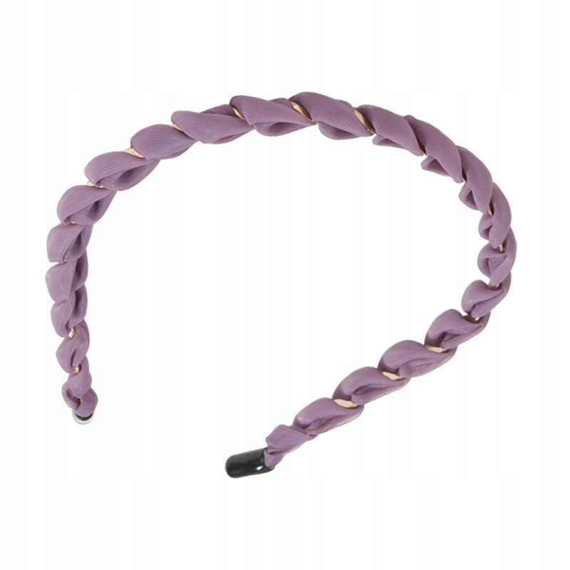 

Opaska Do Włosów Fiolet Pleciona Cienka Klasyczna