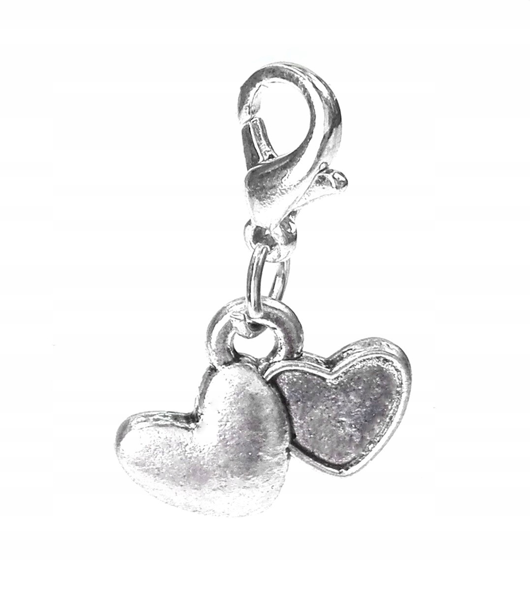 

Zawieszka charms serca dwa