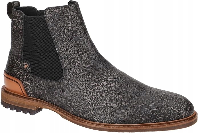 Floris van Bommel Crepi Chelsea Boots kombinace kůže R, 48,2/3