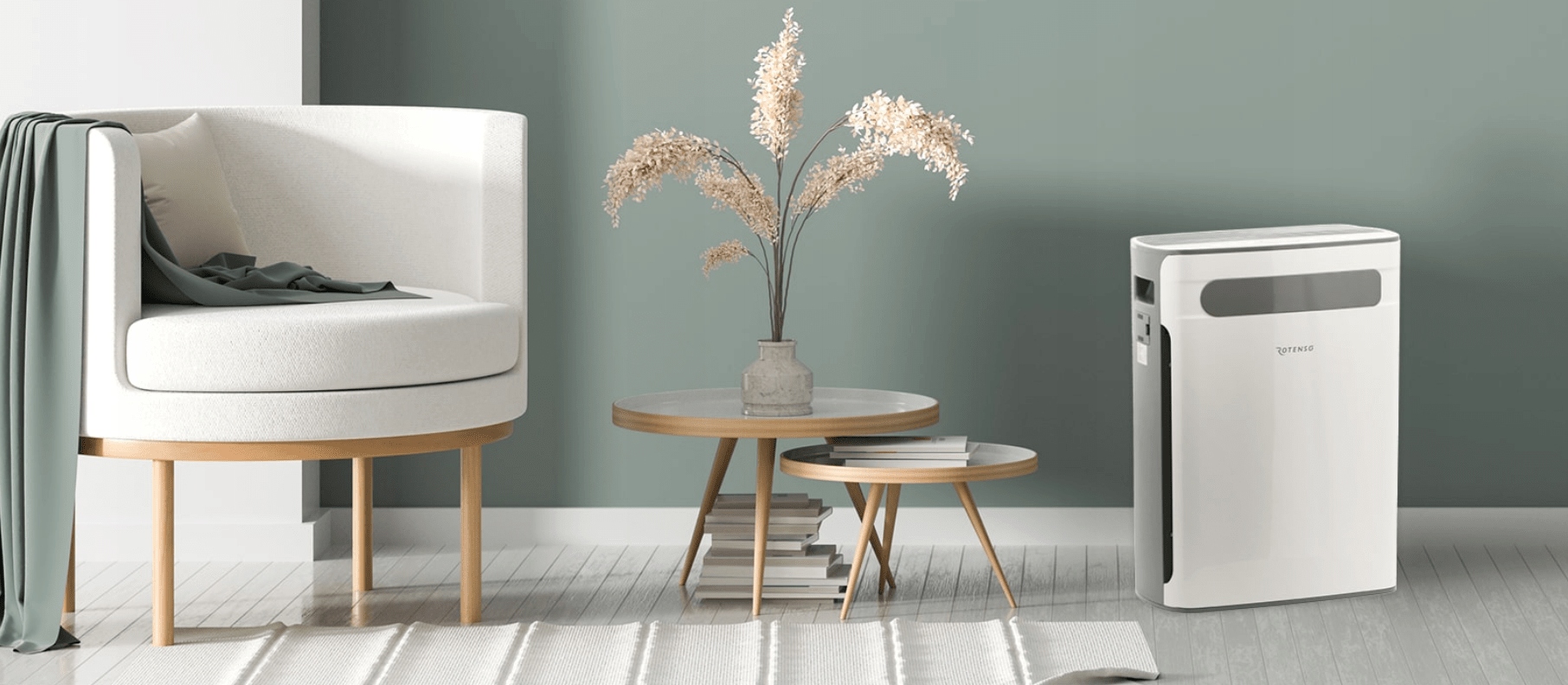 Oczyszczacz powietrza Rotenso Ione I31W 10-70 m2 Kolor dominujący biały