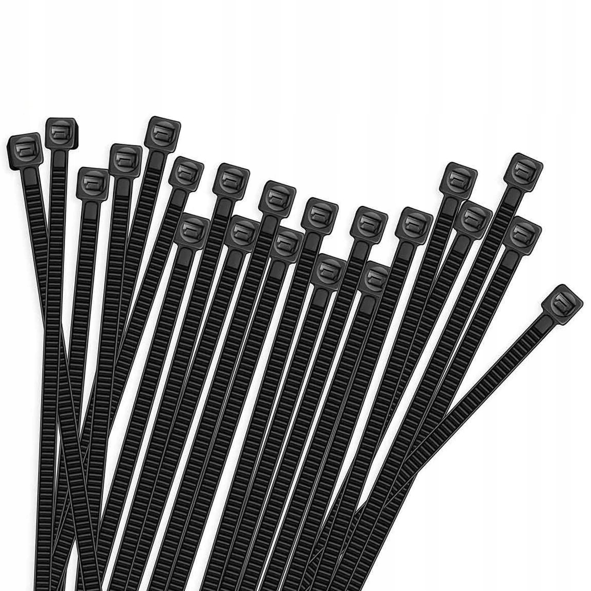 Opaska Kablowa Trytki Czarne Mocne 4.8X300MM ⌀4,8MM 100SZT
