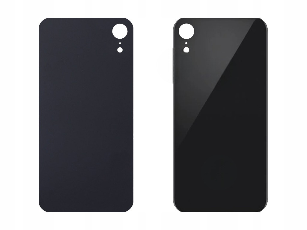 CZARNA KLAPKA TYŁ APPLE IPHONE XR BIG HOLE (CE, KOSZ) - Z 1 ELEMENTU
