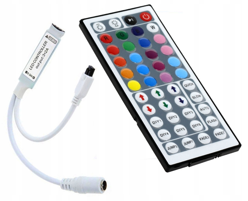 

Kontroler 44 Taśma Led Rgb Sterownik Ir Cze-wa
