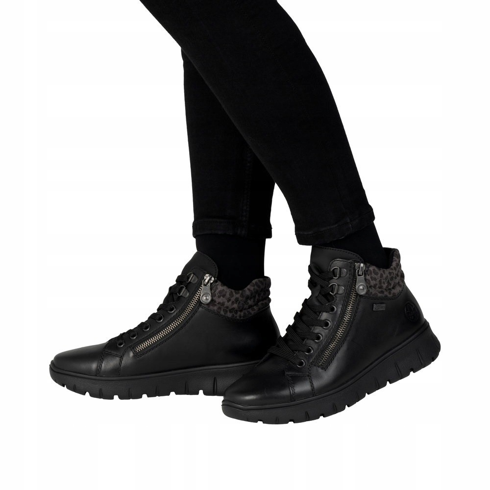 Rieker dámské kozačky z přírodní kůže, zateplené, velikost vel