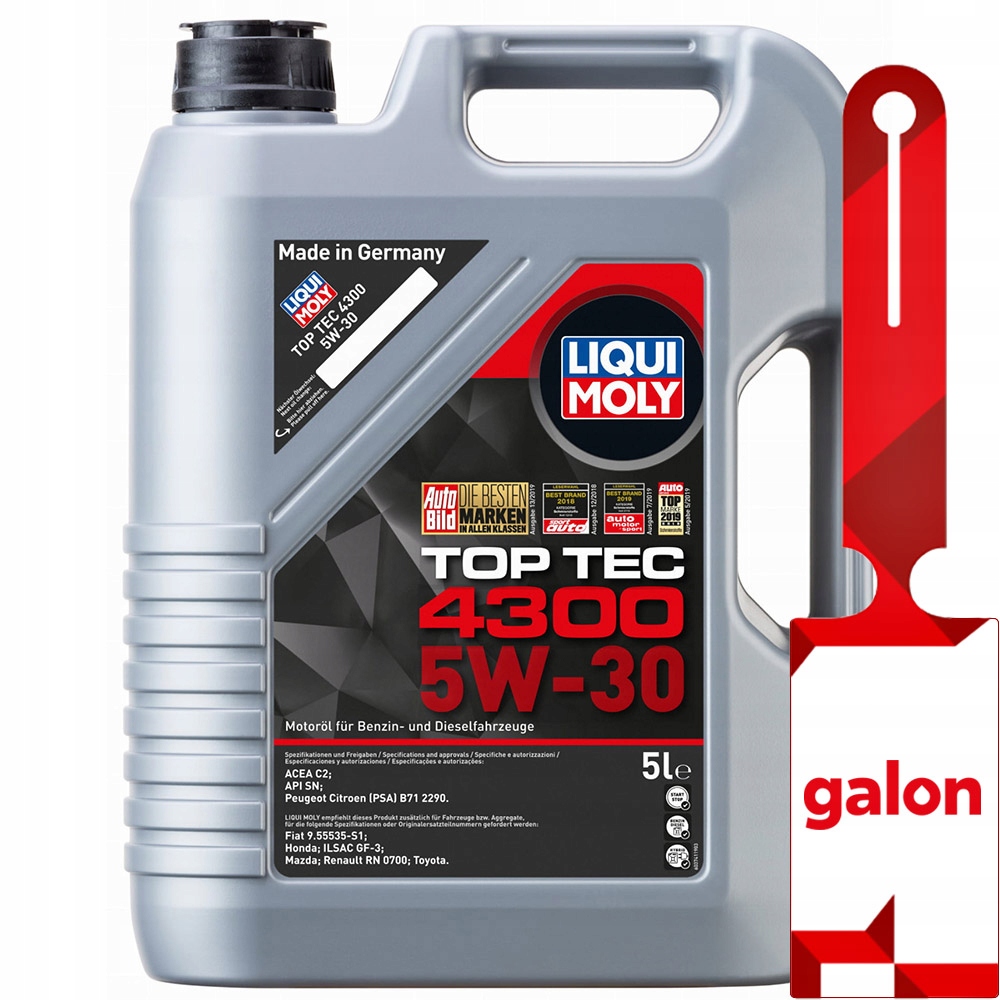 Liqui Moly Top Tec 4300 5w30 5L 2324 uniwersalny olej silnikowy