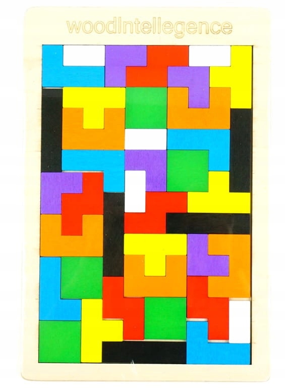 

Puzzle drewniane układanka Tetris klocki z drewna