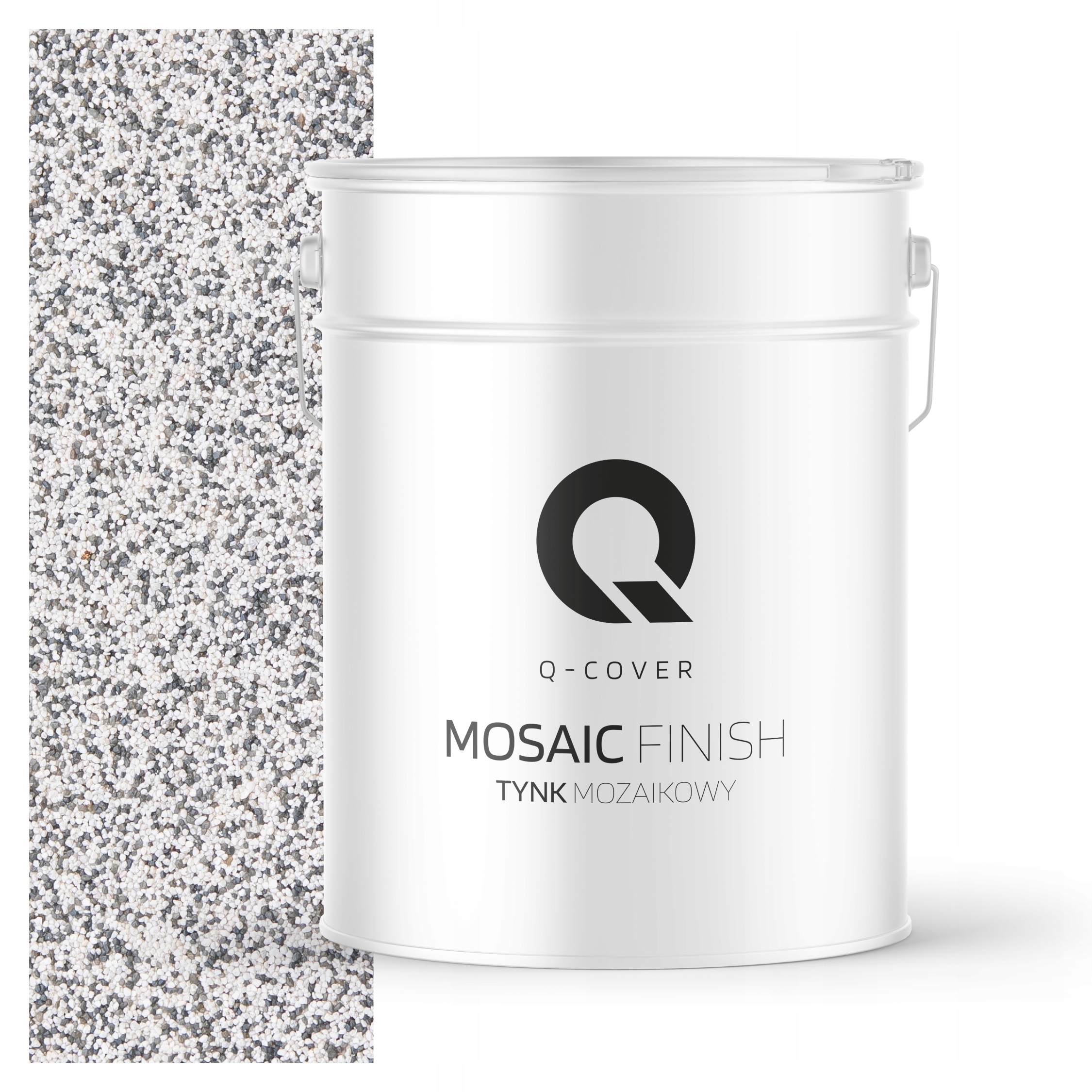 Dekorativní Mozaiková Omítka Mozaika Trvanlivá 12,5 Kg Odolná Šedá Světlá M21 Uv