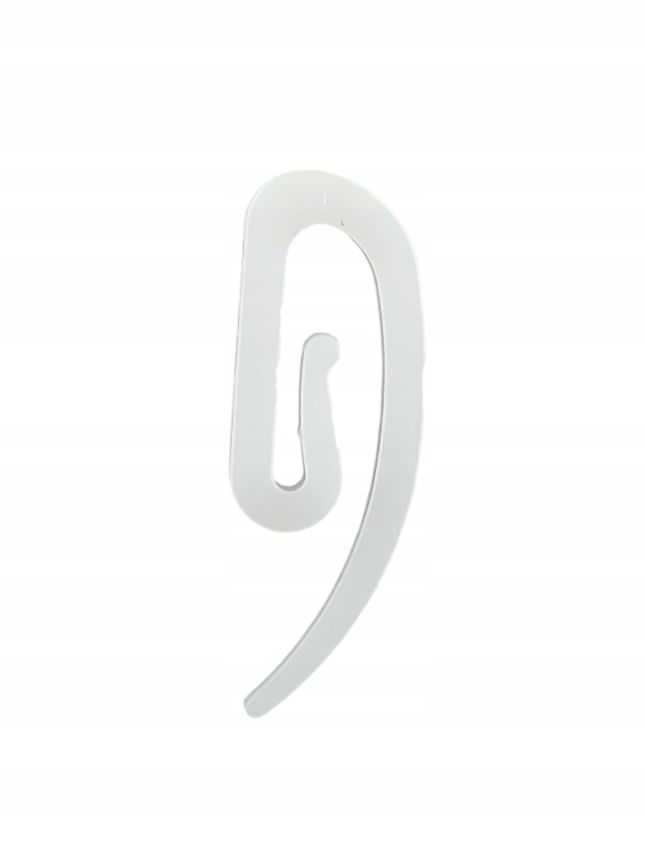 AGRAFKA FRANCUSKA ŚLIMAK haczyk do upinania firan zasłon biały 100 sztuk