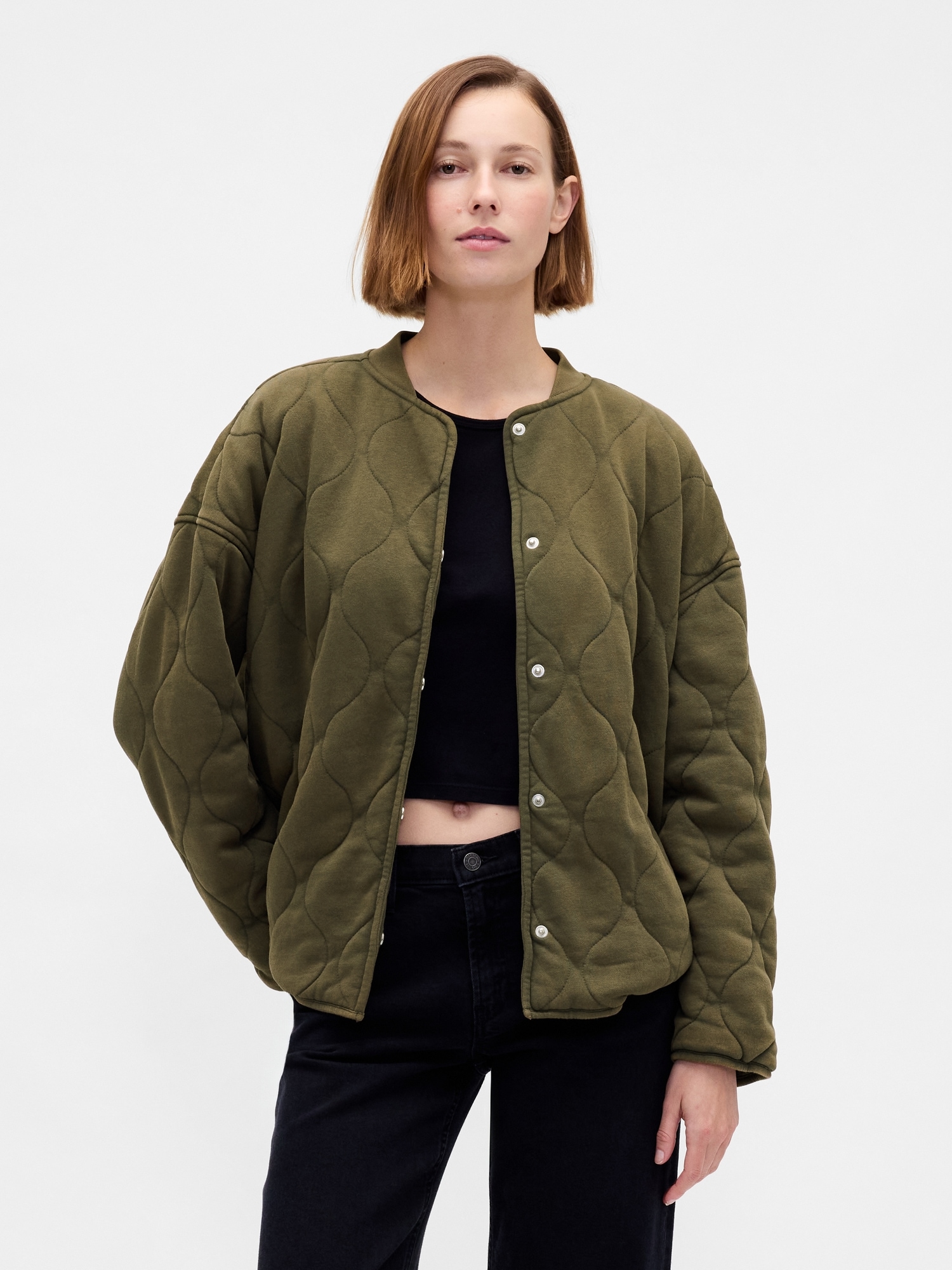 Gap Oversize prošívaná lehká bunda VintageSoft