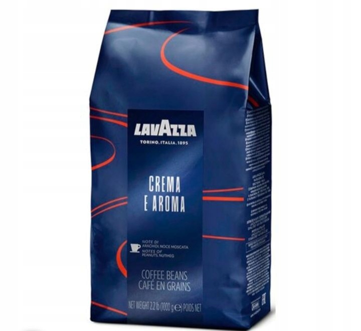 Kawa Ziarnista 1 Kg Mieszana Lavazza Crema e Aroma Blue 1000 g Do Ekspresu
