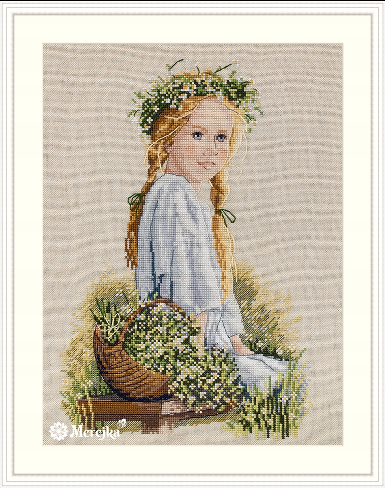 Sada pro křížkové vyšívání „Sedmikrásky“ (Plátno) 20x28