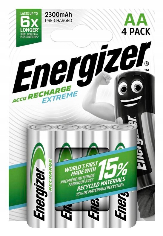 Akumulatorki Energizer R6 Aa Mignon Ni-MH 2300mAh Extreme 4 sztuki