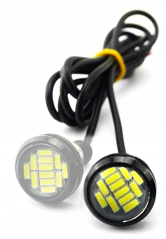 

Drl Światła Dzienne Oczka Diody 12 Led Okrągłe