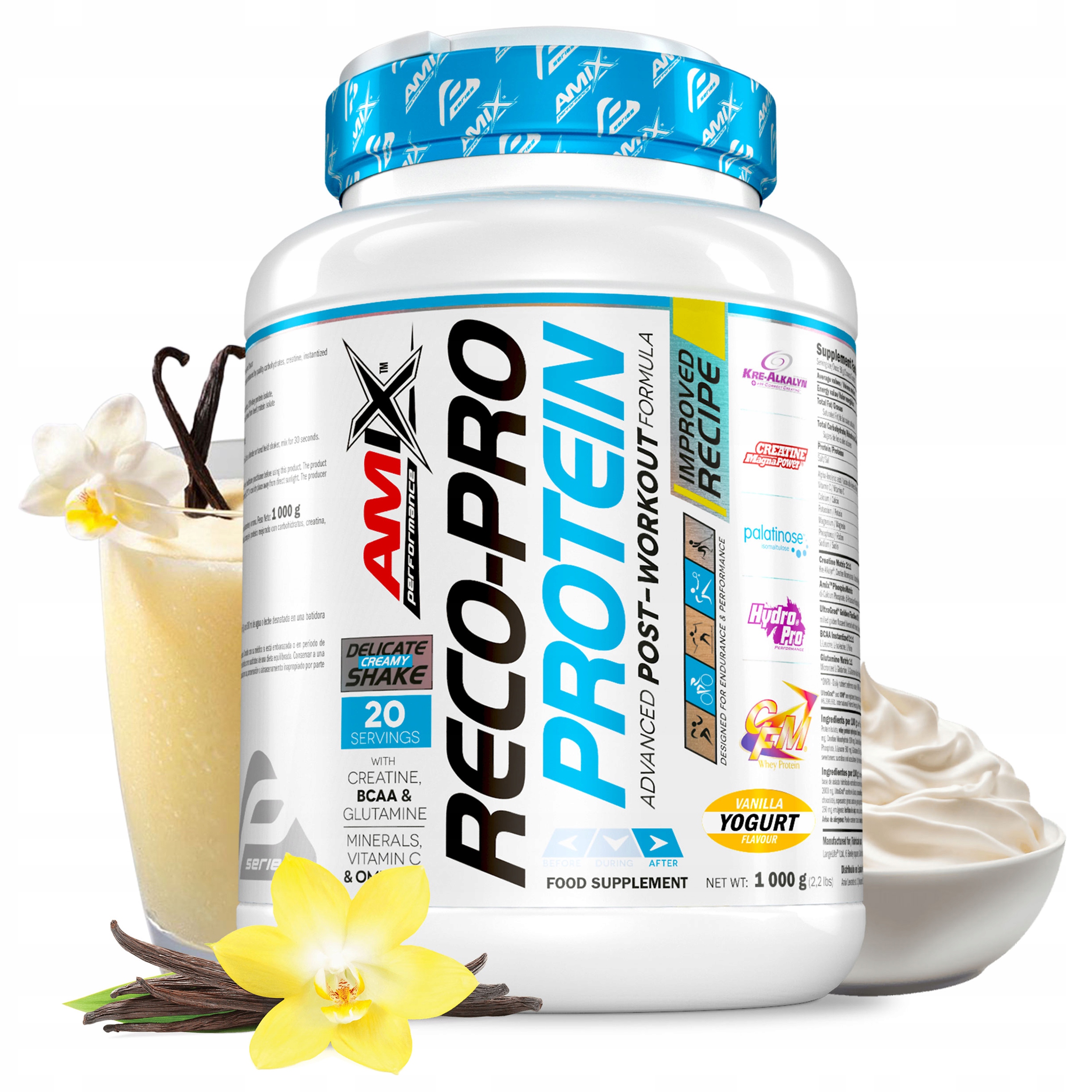 Doplněk Stravy 1 kg regenerační protein kreatin Bcaa glutamin