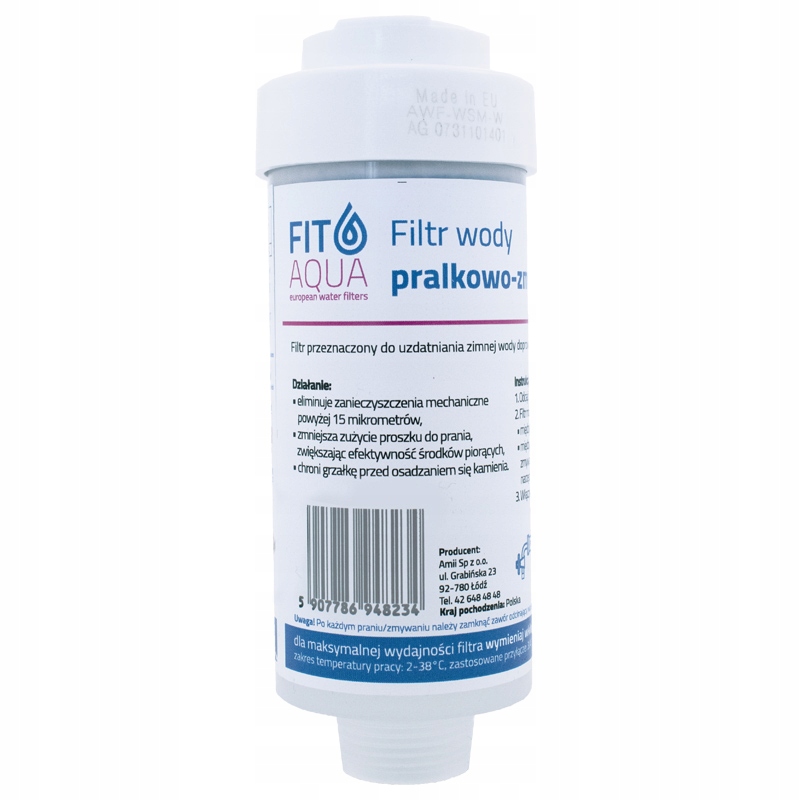 

Filtr Wody do Pralki Zmywarki FITAqua Awf-wsm