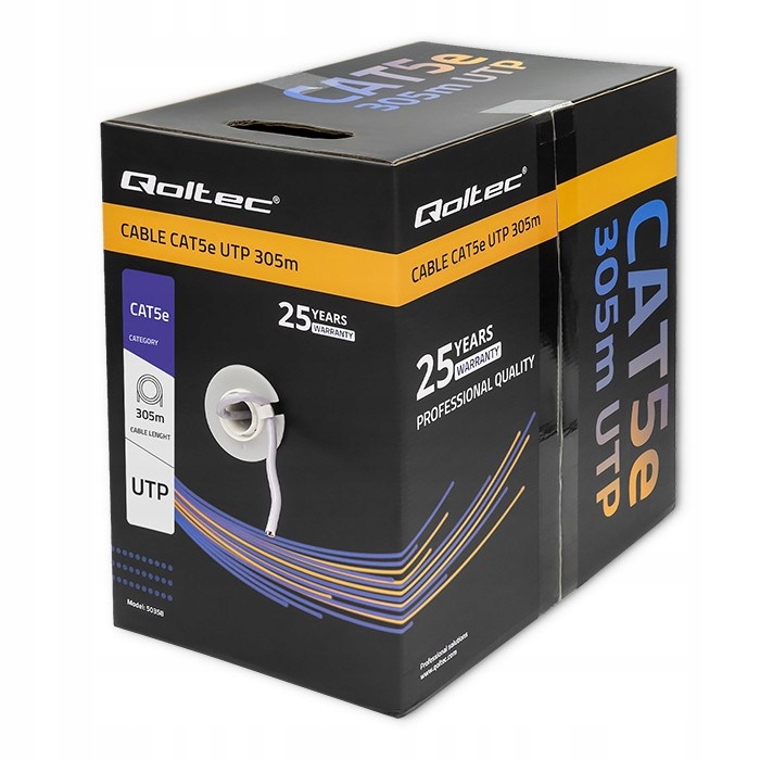 Qoltec Kabel Sieciowy Skrętka Utp CAT5E 305M