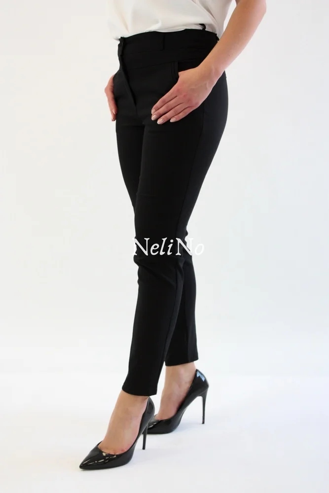 Slavná Elegantní černé kalhoty 52