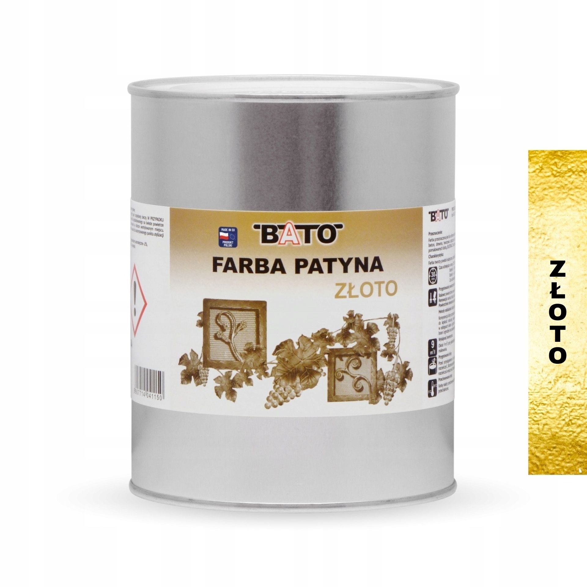 Bato Zlatá dekorativní patinovaná Barva na kov 0,8 l