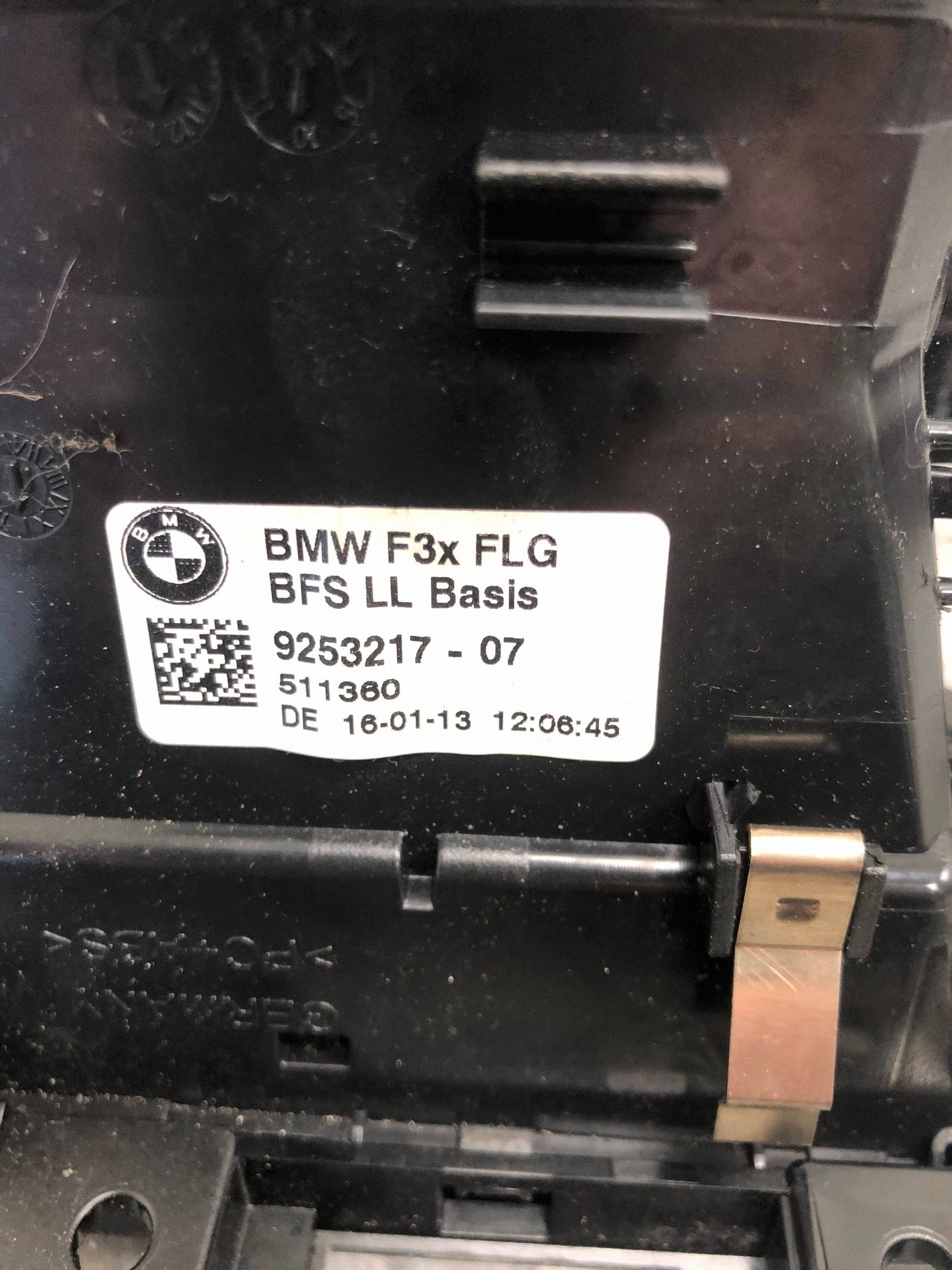 grid air conditioning devices right BMW F31 9253217