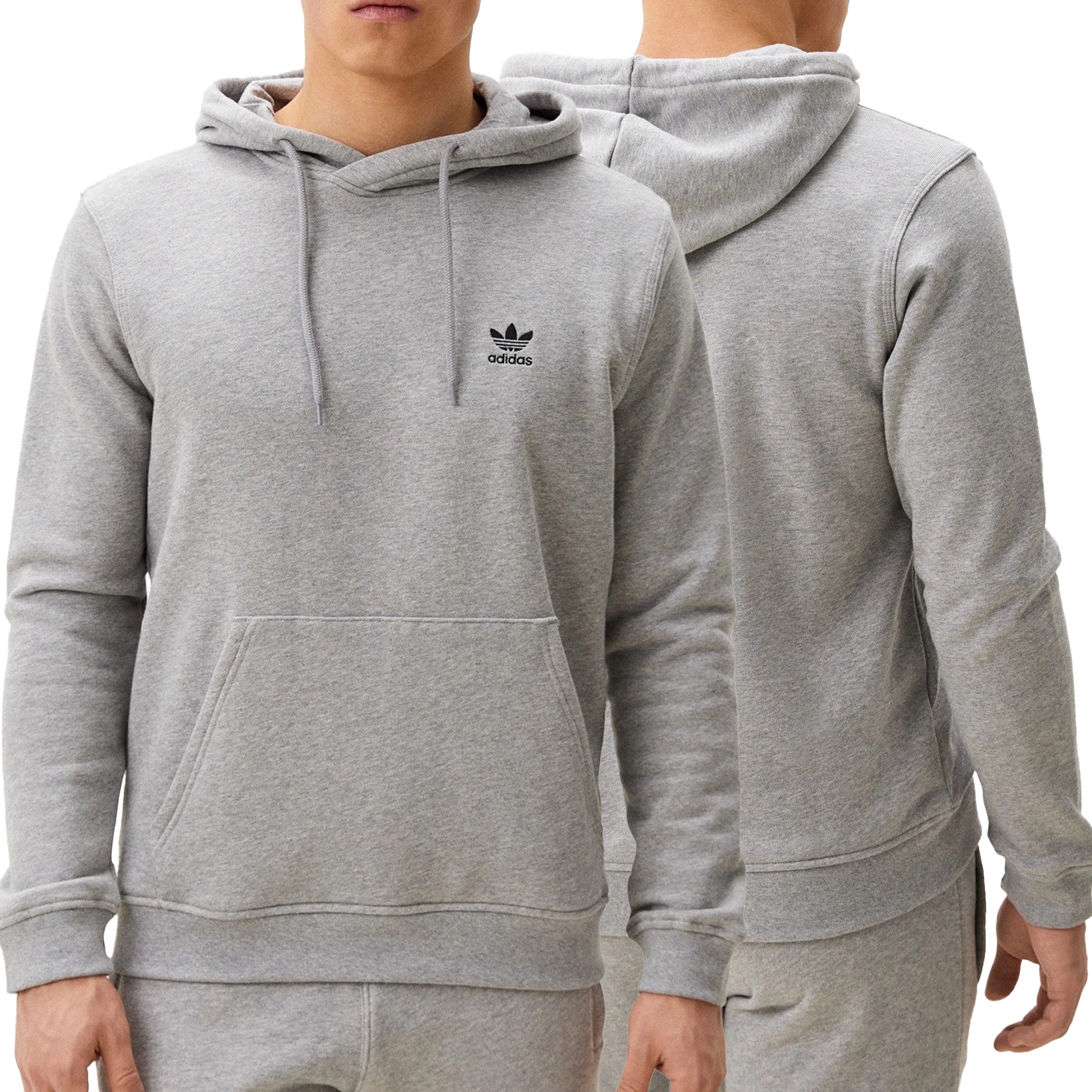 Adidas Originals pánská mikina šedá klokanka s kapucí JD2405 XL