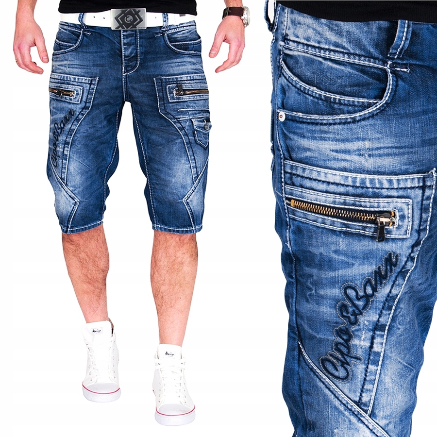 

Spodenki Cipo Baxx Jeansy Zamki Przecierane