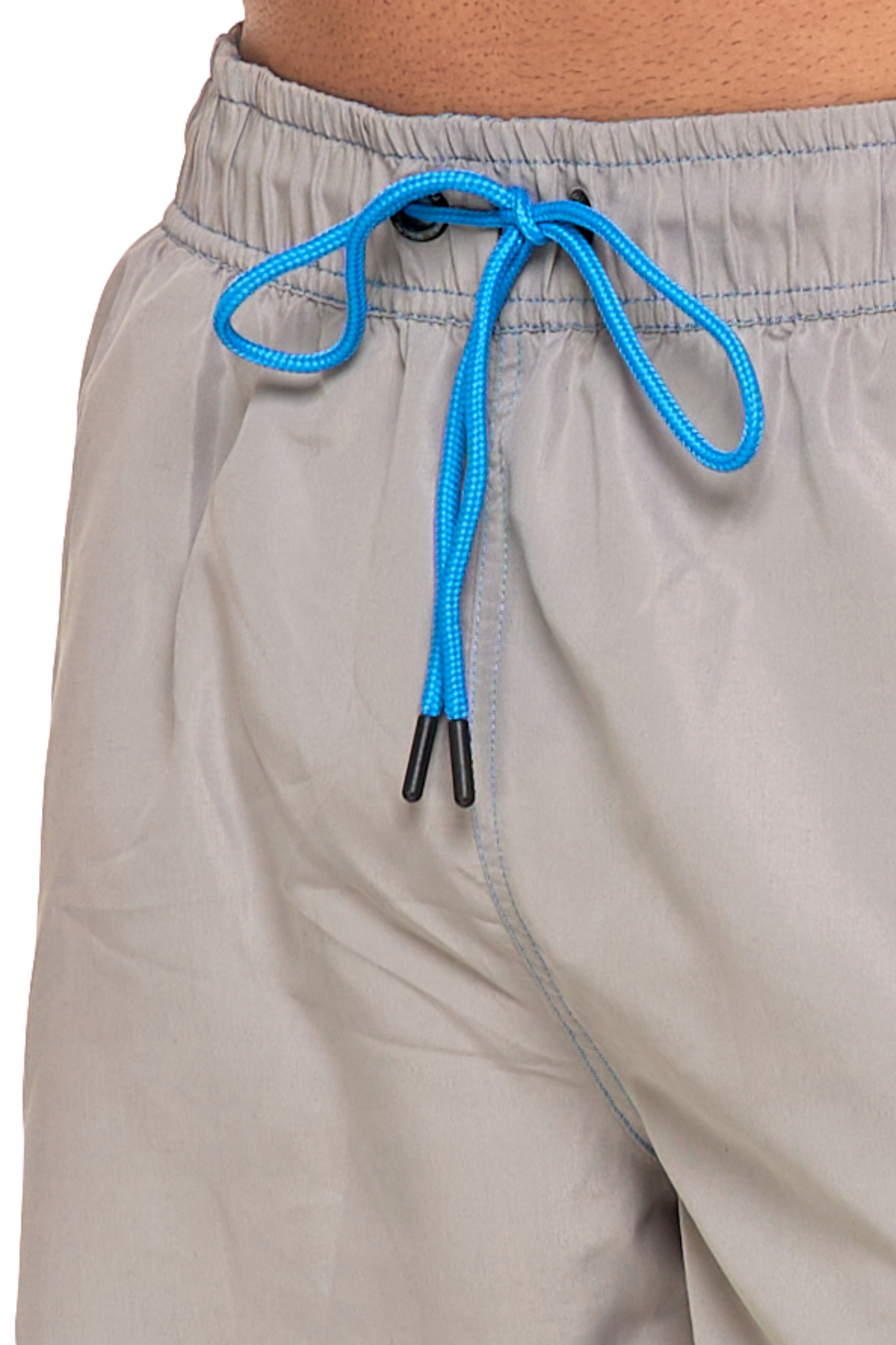 SPODENKI SZORTY MĘSKIE KĄPIELOWE PLAŻA WIĄZANIE KIESZENIE GŁADKIE MORAJ XL Kolor szary